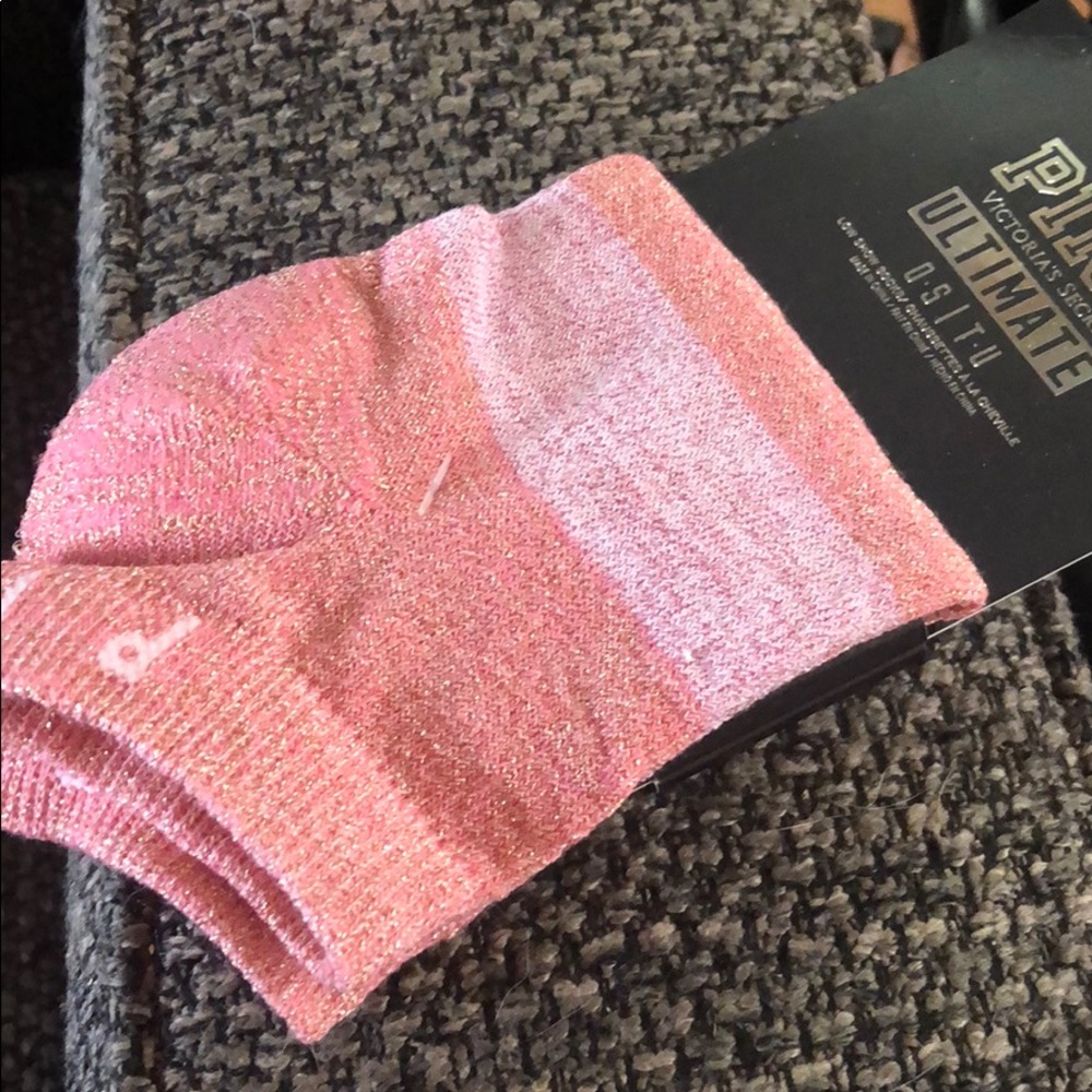 VS Pink Socks, 1 pair